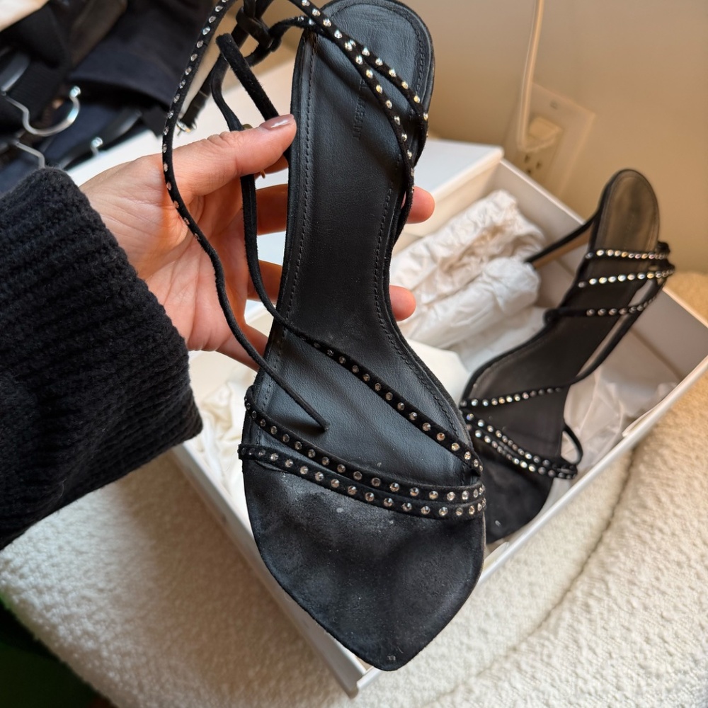 Isabel Marant Strassy Story Sandal Heels (Black) (size 38) - Picture 3 of 9